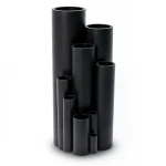 HDPE Plastic Pipe Schedule 6.3 Bar PE 100, OD 315 mm, Thickness 12.1 mm, Black