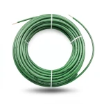 سلك نحاس مصمت مقاوم للحراره احادى النواة معزول PVC 90º الفنار 1 مم² 300/500 فولت 300 قدم أخضر | شركة الفنار