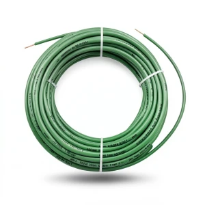 سلك نحاس مصمت مقاوم للحراره احادى النواة معزول PVC 90º الفنار 1 مم² 300/500 فولت 300 قدم أخضر | شركة الفنار