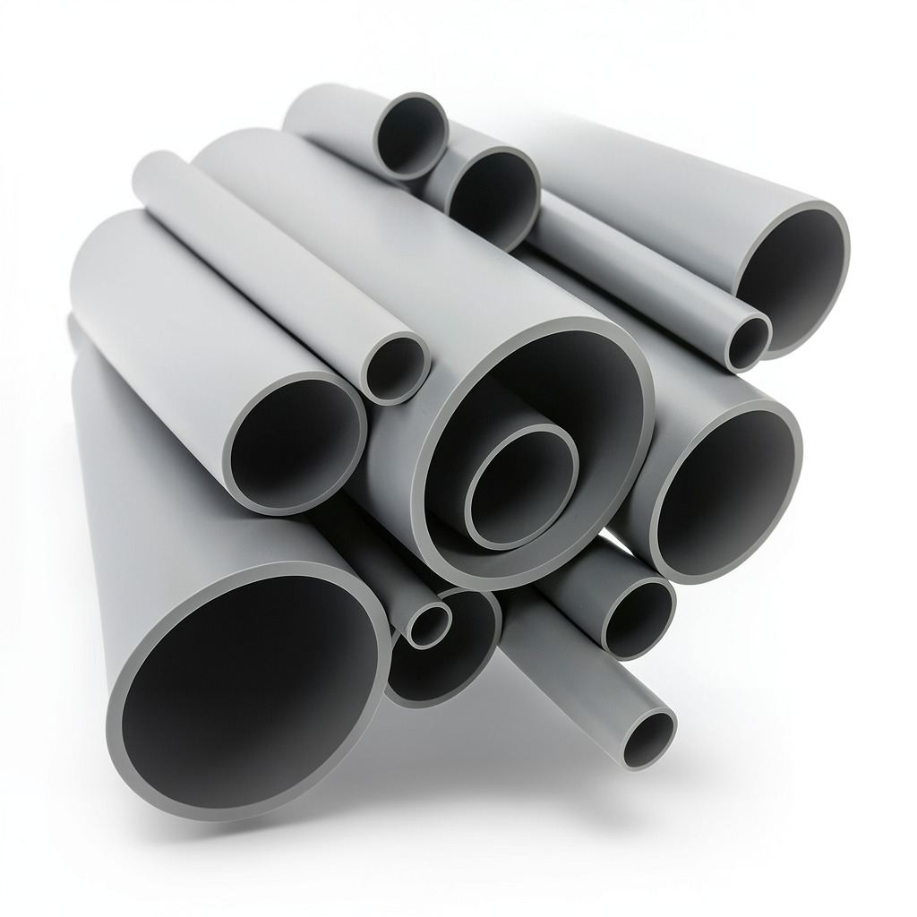 UPVC Pipes Schedule 80 Size 1 inch Thickness 4.55 mm Gray