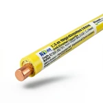 Riyadh 1.5 mm Single Stranded Copper Wire, 450/750V, PVC Insulation, Yellow | Riyadh Cables Group