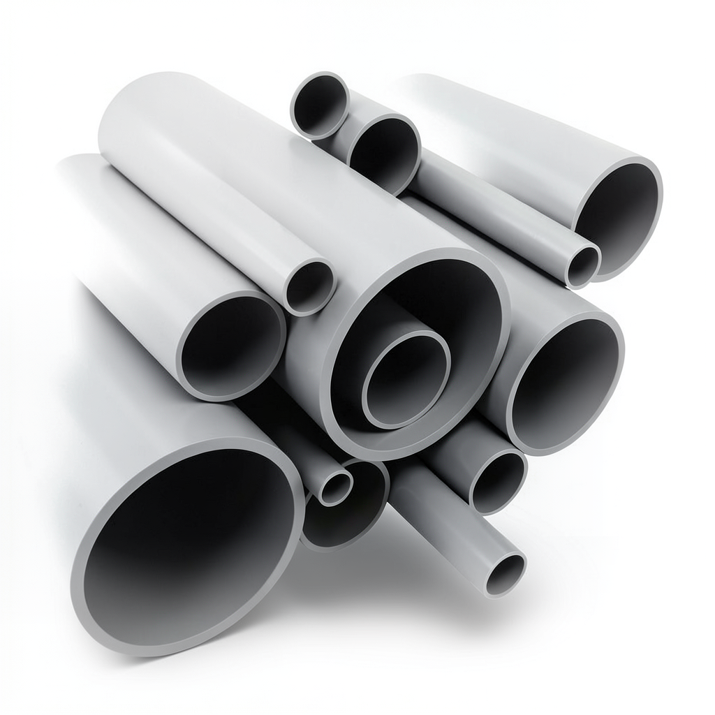 UPVC Pipes Schedule 80 Size 1 1/2 inch Thickness 5.08 mm Gray