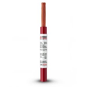 سلك نحاس كهربائي مرن مقاس 50mm2، 450/750 فولت، عزل PVC، أحمر | شركة كابلات جدة
