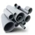 أنابيب UPVC جدول 80 مقاس 2 1/2 إنش سمك 7.01 مم لون رمادي - Image 1