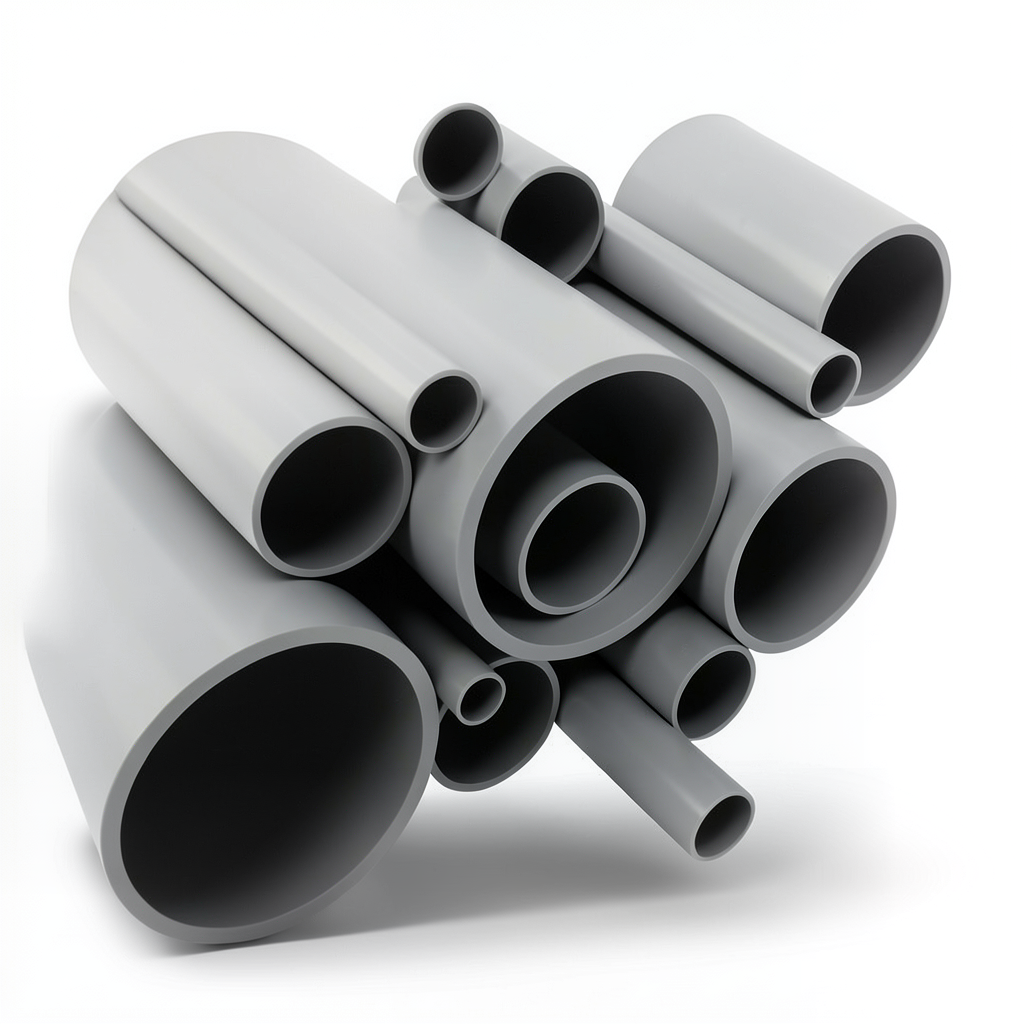 UPVC Pipes Schedule 80 Size 3 inch Thickness 7.62 mm Gray