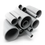 مواسير UPVC جدول 80 مقاس 5 إنش سمك 9.52 مم لون رمادي