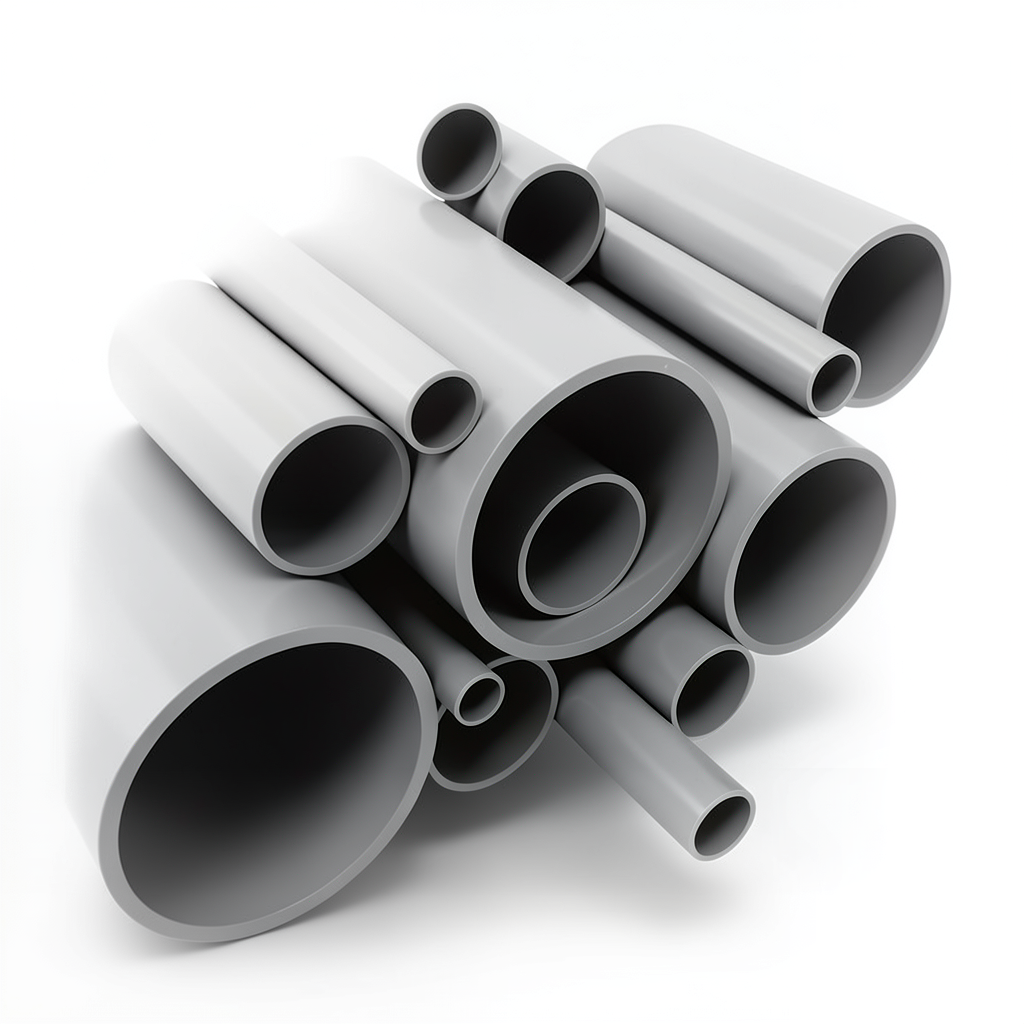 UPVC Pipes Schedule 80 Size 5 inch Thickness 9.52 mm Gray