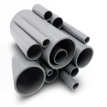 أنابيب UPVC جدول 80 مقاس 6 إنش سمك 10.97 مم لون رمادي
