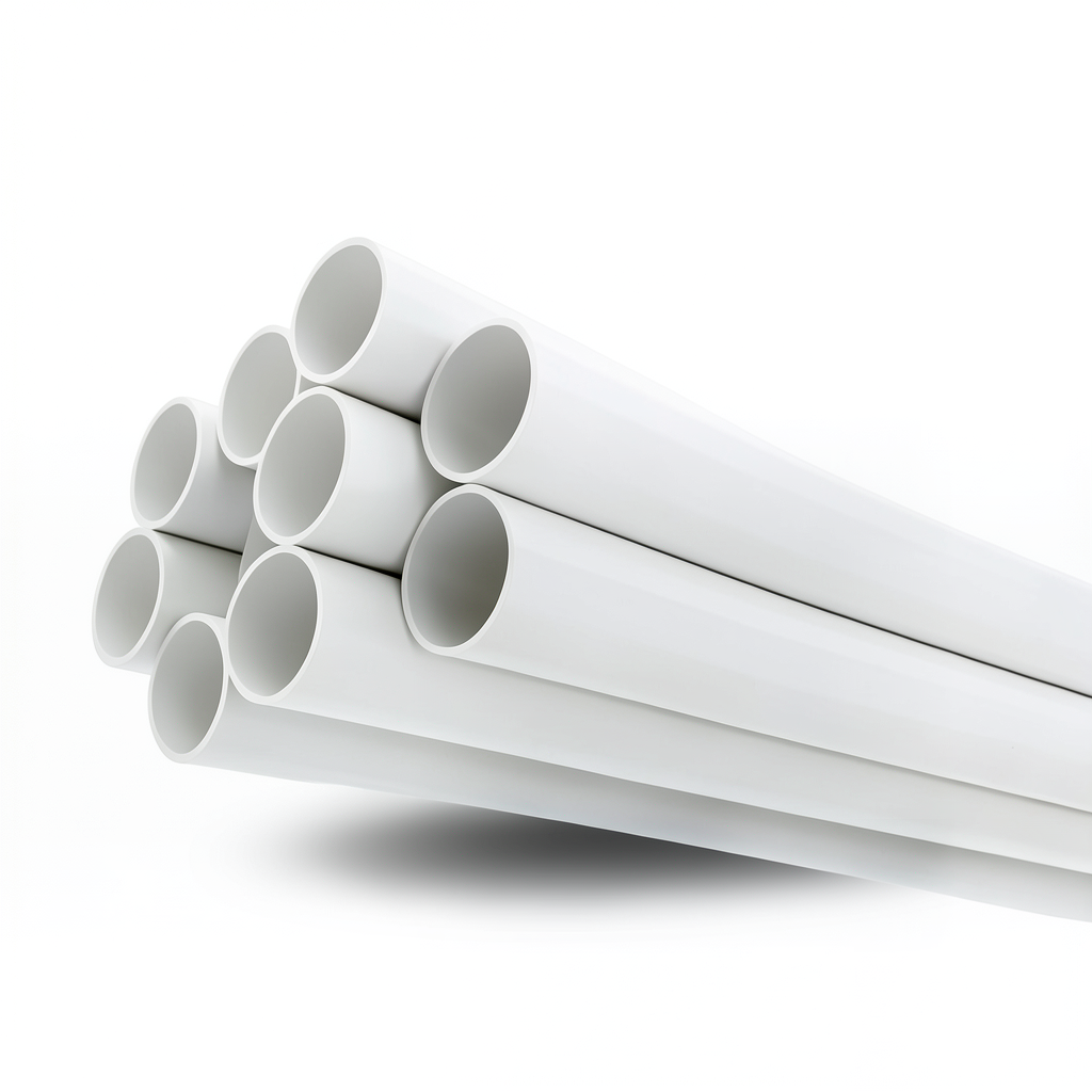 مواسير UPVC مقاس 4 إنش ضغط 6.9 بار سمك 2.8 مم لون أبيض