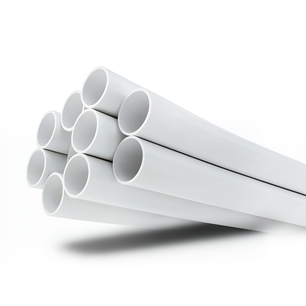 انابيب UPVC ضغط 6.9 بار مقاس 8 إنش سمك 5.33 مم لون أبيض