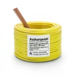 8 AWG Stranded Copper Electrical Wire PVC Insulated 105°C, Yellow, 600V, 500 ft | Asharqiyah Cables Company for Industry