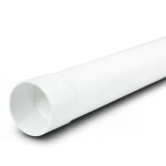 أنابيب بلاستيكية UPVC ضغط اسمي 315 psi مقاس 1 1/2 بوصة سمك 4.09 مم لون أبيض