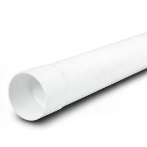 UPVC Plastic Pipe Nominal Pressure 315 psi Size 1 1/2 inch Thickness 4.09 mm White Color