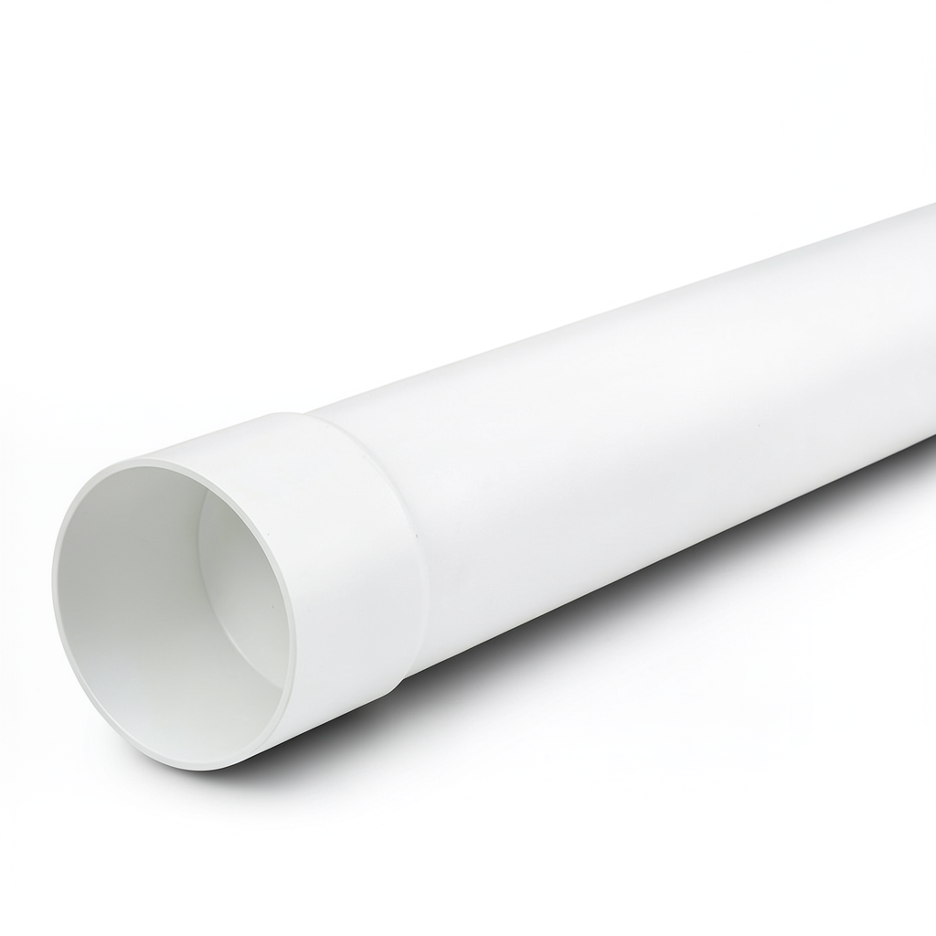 أنابيب UPVC ضغط اسمي 315 psi مقاس 2 inch سمك 4.98 mm لون أبيض