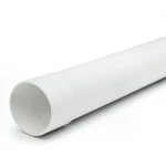 مواسير بلاستيك UPVC ضغط 315 psi مقاس 2 1/2 إنش سماكة 6.07 مم لون أبيض