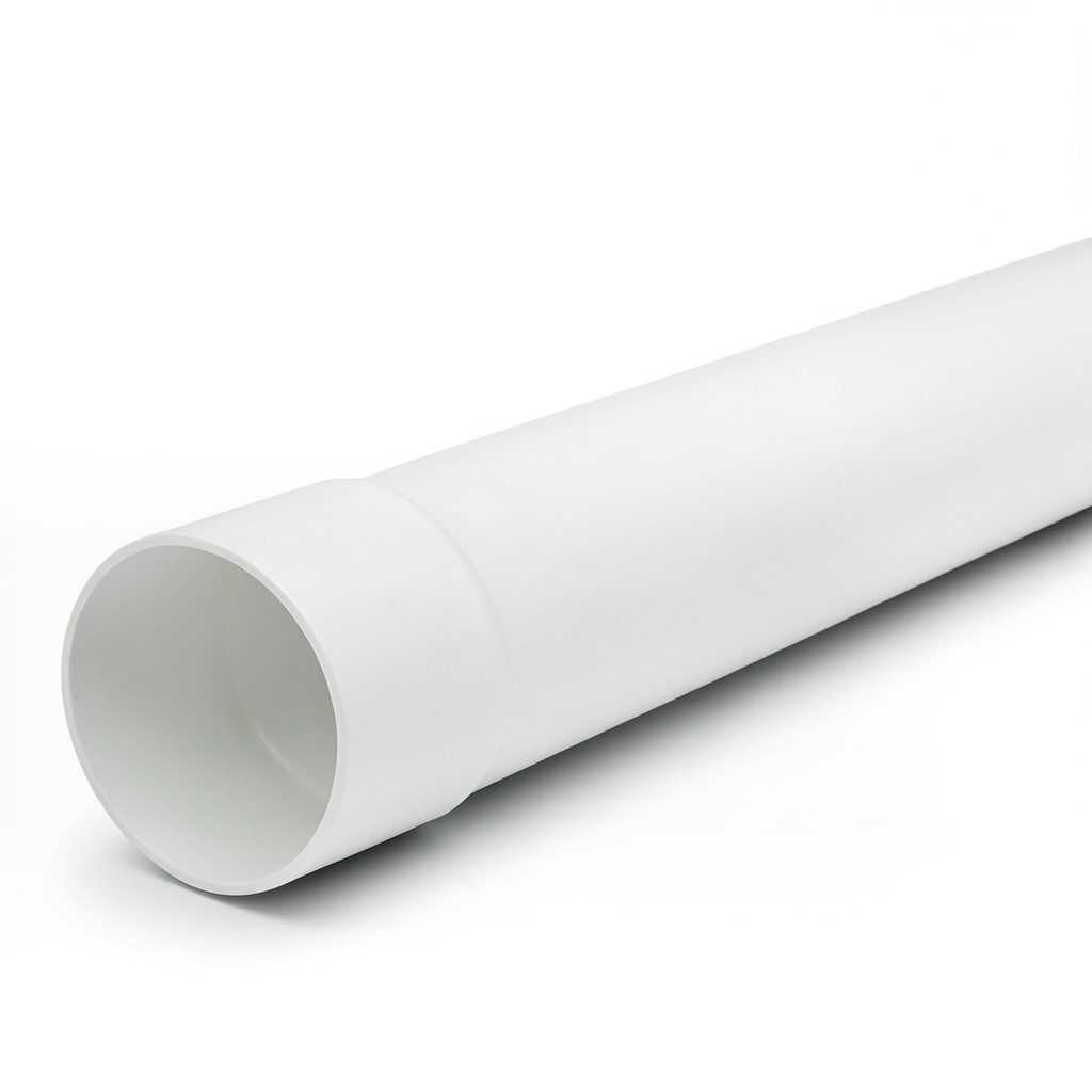 UPVC Plastic Pipe Nominal Pressure 315 psi Size 2 1/2 inch Thickness 6.07 mm White Color