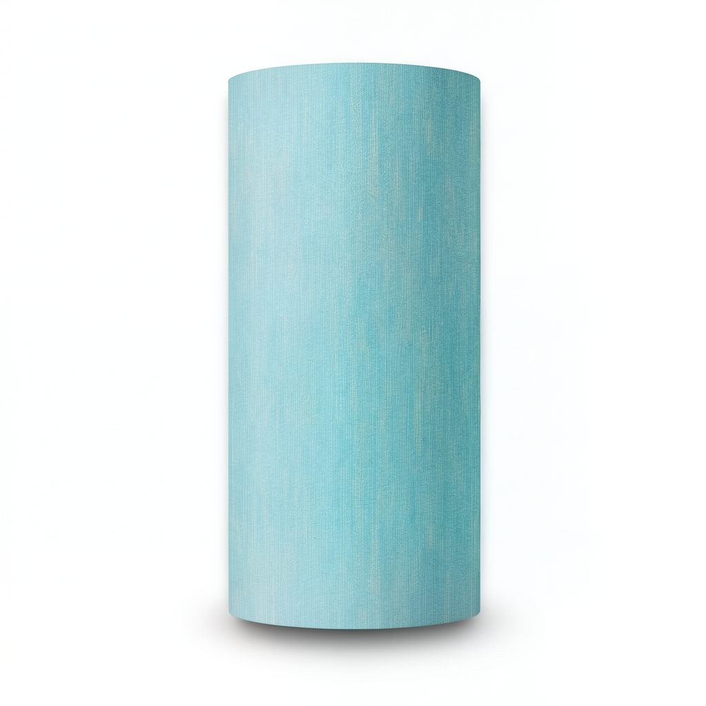 Italian Wallpaper Plain Design Size 10mx0.73m Turquoise Color