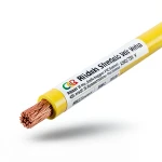 Riyadh 35 mm2 Single Electric Wire, 450/750 volts, Stranded Copper, PVC Insulation, Yellow | Riyadh Cables Group
