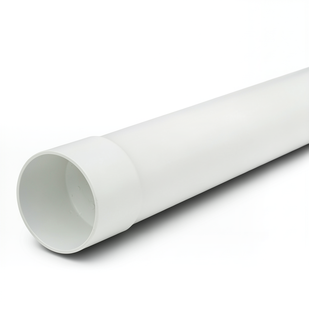 UPVC Plastic Pipe Nominal Pressure 315 psi Size 4 inch Thickness 9.47 mm White Color