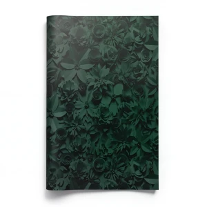 Dutch Floral Wall Covering 10m x 0.53m Dark Green