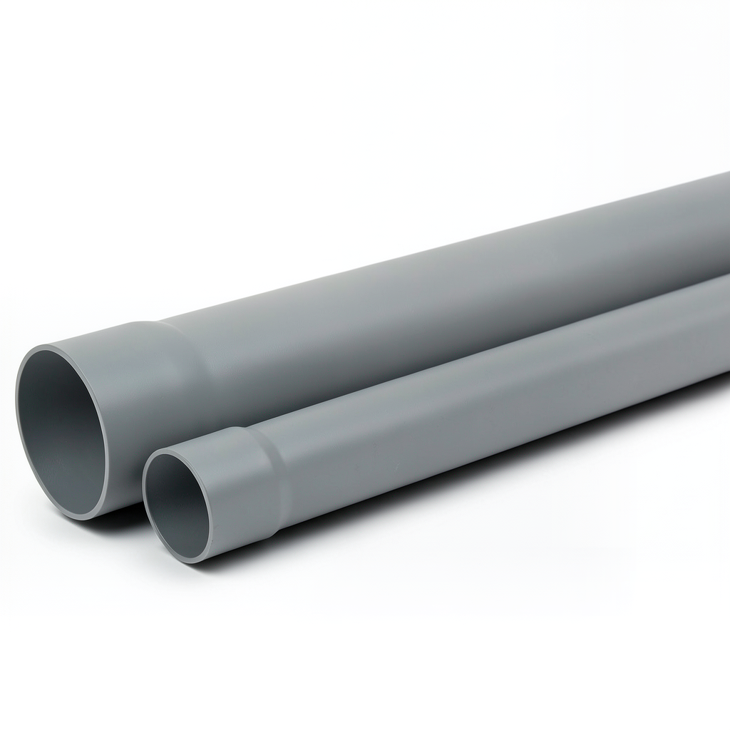 UPVC Pipe Schedule 80 Size 3/4 inch Thickness 4.42 mm Gray Color