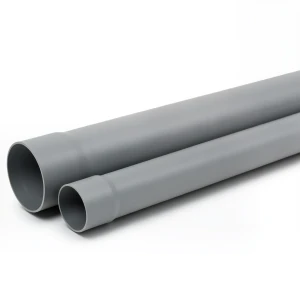 أنابيب بلاستيك UPVC جدول 80 مقاس 1 إنش سماكة 5.08 مم لون رمادي