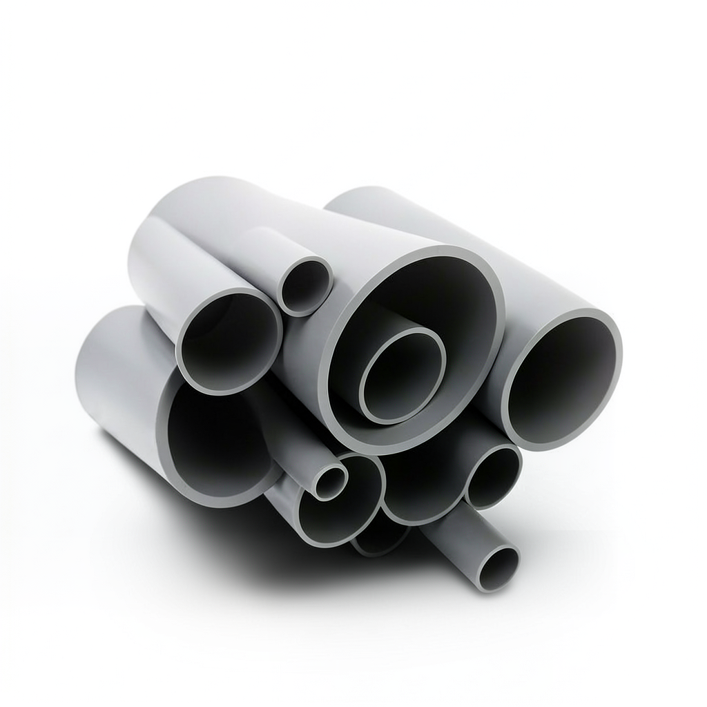 مواسير UPVC جدول 80 مقاس 3/4 إنش سمك 3.91 مم لون رمادي