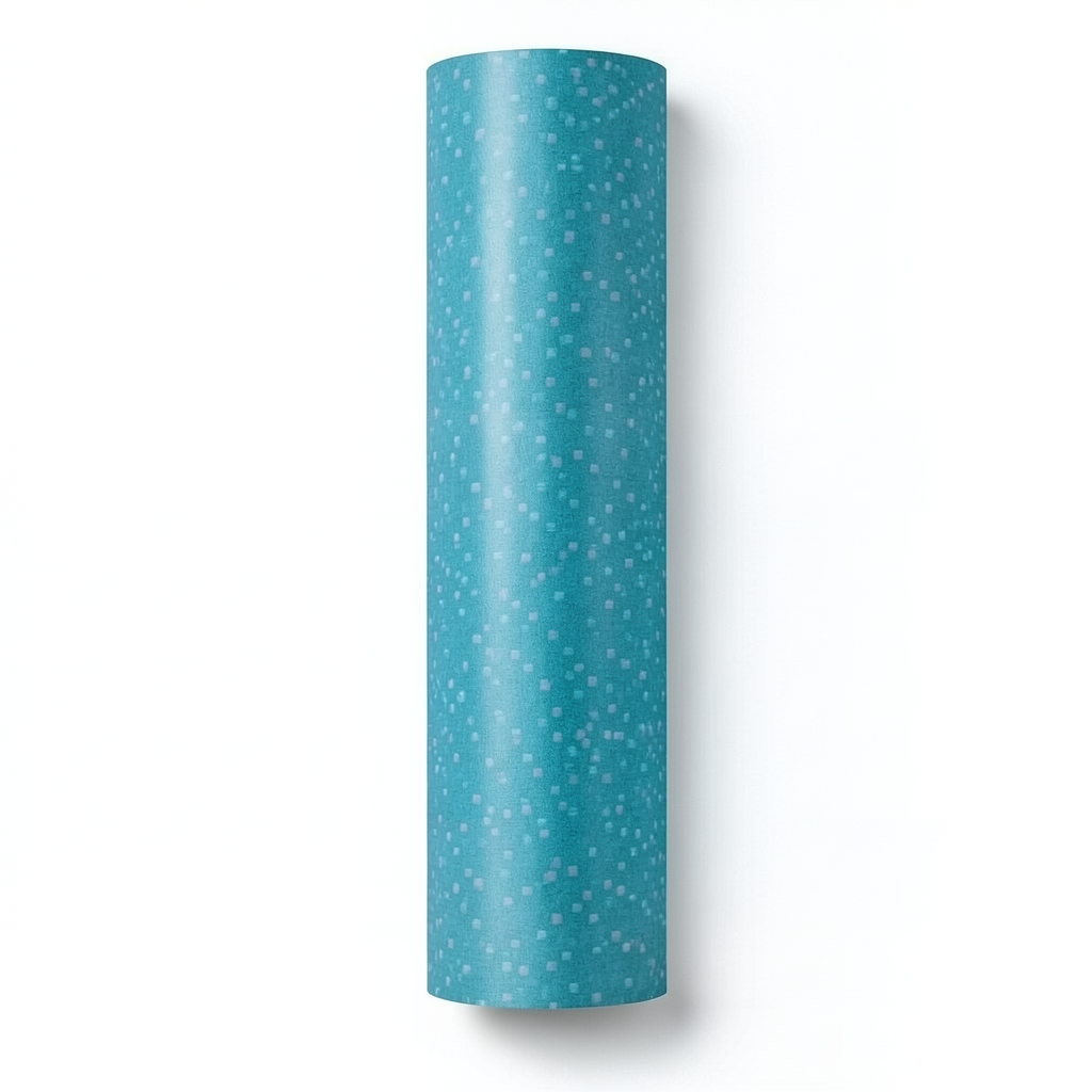 Italian Patterned Wallpaper 10m x 0.73m Turquoise, Model 45131