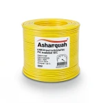 سلك كهربائي أمريكي 8 AWG نحاس مجدول عزل PVC 105°C، أصفر، 600 فولت، 500 قدم | شركة كابلات الشرقية للصناعة