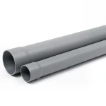 أنابيب بلاستيك UPVC مقاس 2 إنش ضغط اسمي 160 psi سماكة 2.82 ملم لون رمادي