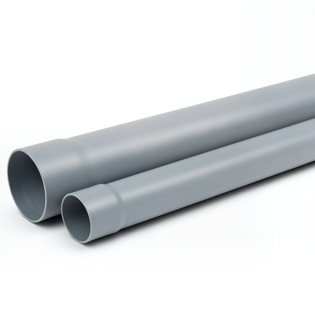 UPVC Pipe Nominal Pressure 160 psi Size 2 1/2 inch Thickness 3.30 mm Gray Color