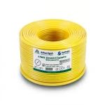 4 AWG Stranded Copper American Electric Wire, PVC Insulated 105°C, Yellow, 600V, 500 ft | Asharqiyah Cables Company for Industry
