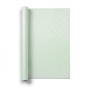 Dutch Patterned Wall Covering 10m x 0.53m, Pale Green, Model 17350