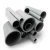 UPVC Pipes Schedule 80 Size 2 1/2 inch Thickness 7.01 mm Gray - Image 1