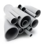 UPVC Pipe Schedule 80 Size 4 inch Thickness 8.56 mm Gray Color