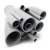 انابيب UPVC جدول 80 مقاس 4 إنش سمك 8.56 مم لون رمادي - Image 1