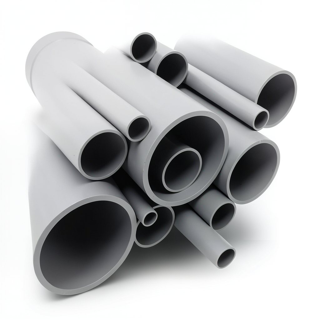 انابيب UPVC جدول 80 مقاس 4 إنش سمك 8.56 مم لون رمادي