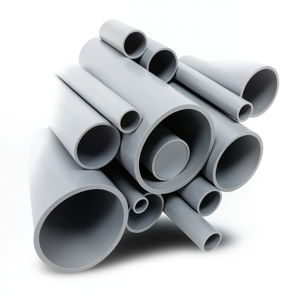UPVC Pipes Schedule 80 Size 5 inch Thickness 9.52 mm Gray