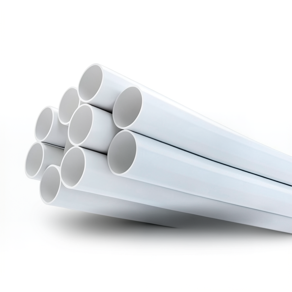 UPVC Pipes Nominal Pressure 6.9 Bar Size 6 inch Thickness 4.11 mm White