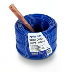 سلك مفرد 14 AWG نحاس مجدول 1000 فولت عازل PVC +105°C أزرق، طول 2500 قدم | شركة كابلات الشرقية للصناعة