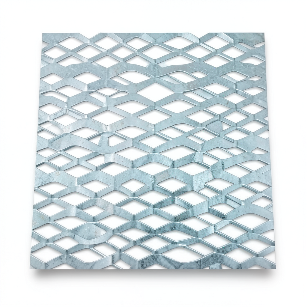 Galvanized Steel Expanded Metal Mesh Thickness 1.8 mm Width 2.44 m Length 4 m