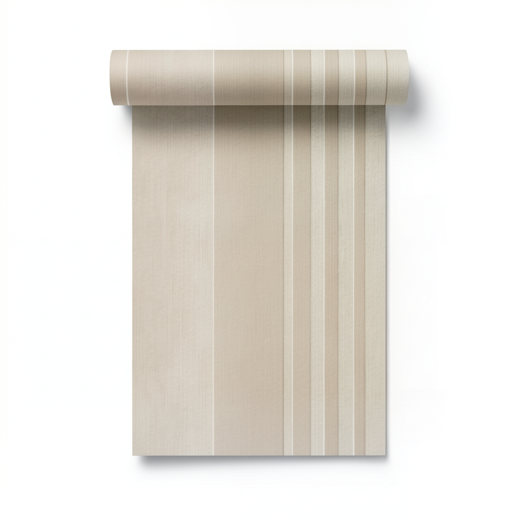 Italian Wallpaper Striped Design Beige Color, Size 10mx0.73m, Model 305023
