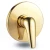 Concealed Shower Mixer Handle Gold Color Single Line Round Shape - Image 1