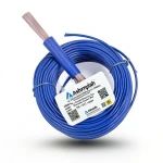 سلك كهرباء مفرد 18 AWG نحاس مجدول معزول PVC +105°C أزرق، 1000 فولت، 2500 قدم | شركة كابلات الشرقية للصناعة