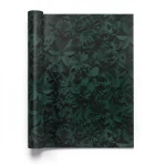 Dutch Floral Wall Covering 10m x 0.53m Dark Green