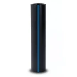 HDPE Plastic Pipe Pressure 6.3 Bar PE 100 180 mm OD 6.9 mm Thickness Black