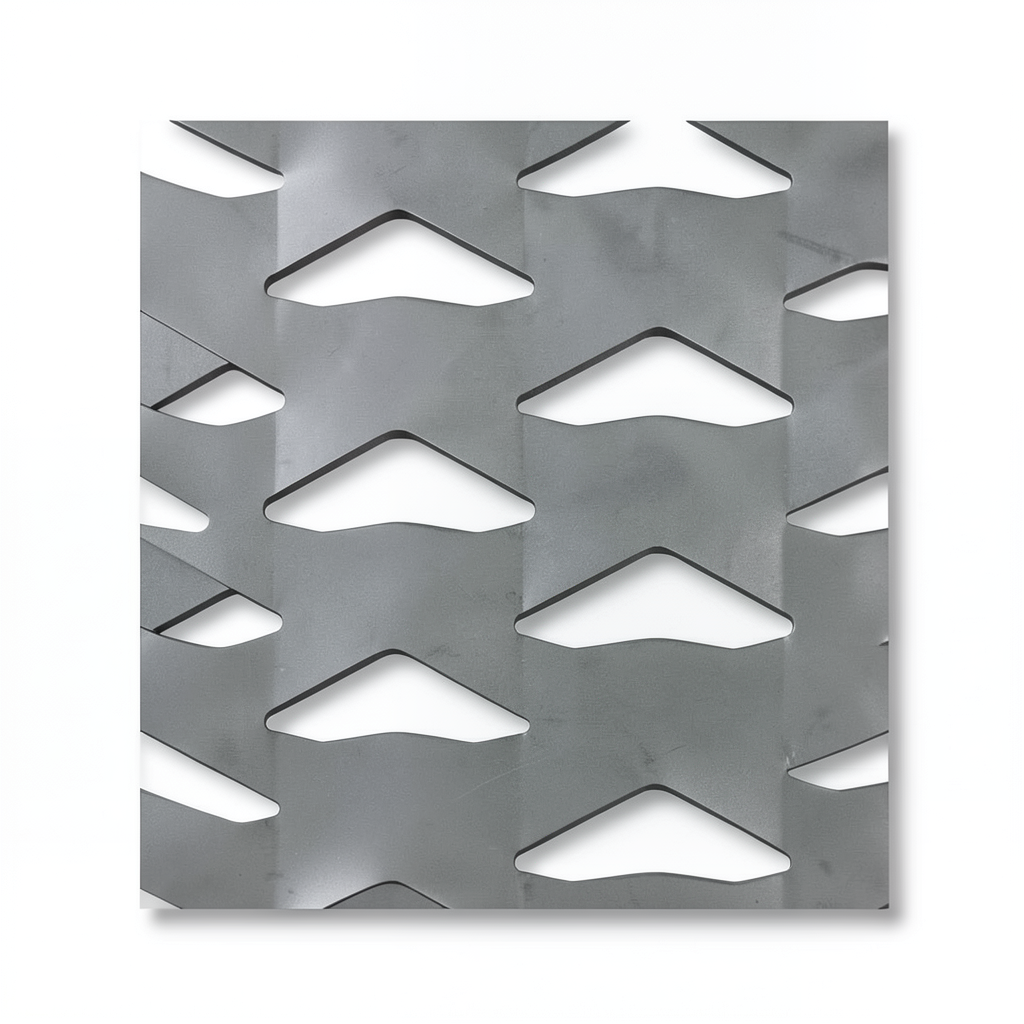 سلك شبك معدني (بقلاوة) حديد مدرفل على الساخن تصميم معماري سمك 5.8 مم عرض 1.22 متر طول 4 متر