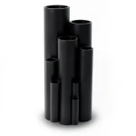 أنابيب بلاستيك HDPE ضغط 6.3 بار PE 100 قطر خارجي 200 mm سمك 7.7 mm لون أسود