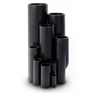 أنابيب بلاستيك HDPE ضغط اسمي 6 بار PE 80 قطر خارجي 63 ملم سماكة 2.9 ملم لون أسود