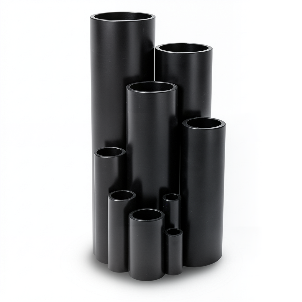 HDPE Pipe Nominal Pressure 6 Bar PE 80 Outside Diameter 90 mm Thickness 4.1 mm Black Color